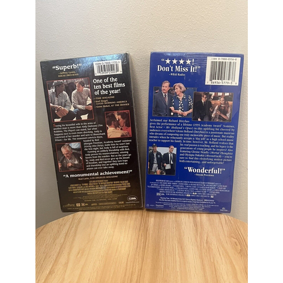 Vintage VHS lot Of 2 Mr. Holland’s Opus & The Shawshank Redemption - SEALED NEW - Picture 6 of 15